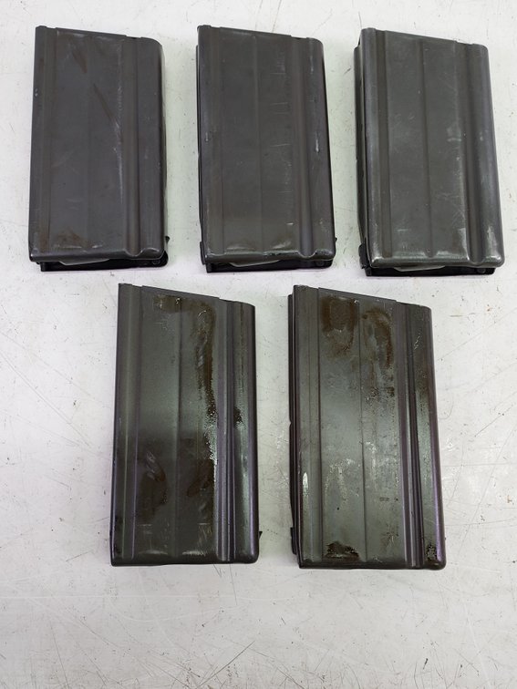 (5) Steyr 20-Round Steel Metric FAL Magazines