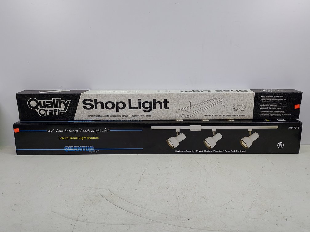 New 48" Track Light System & 48" Shop Light