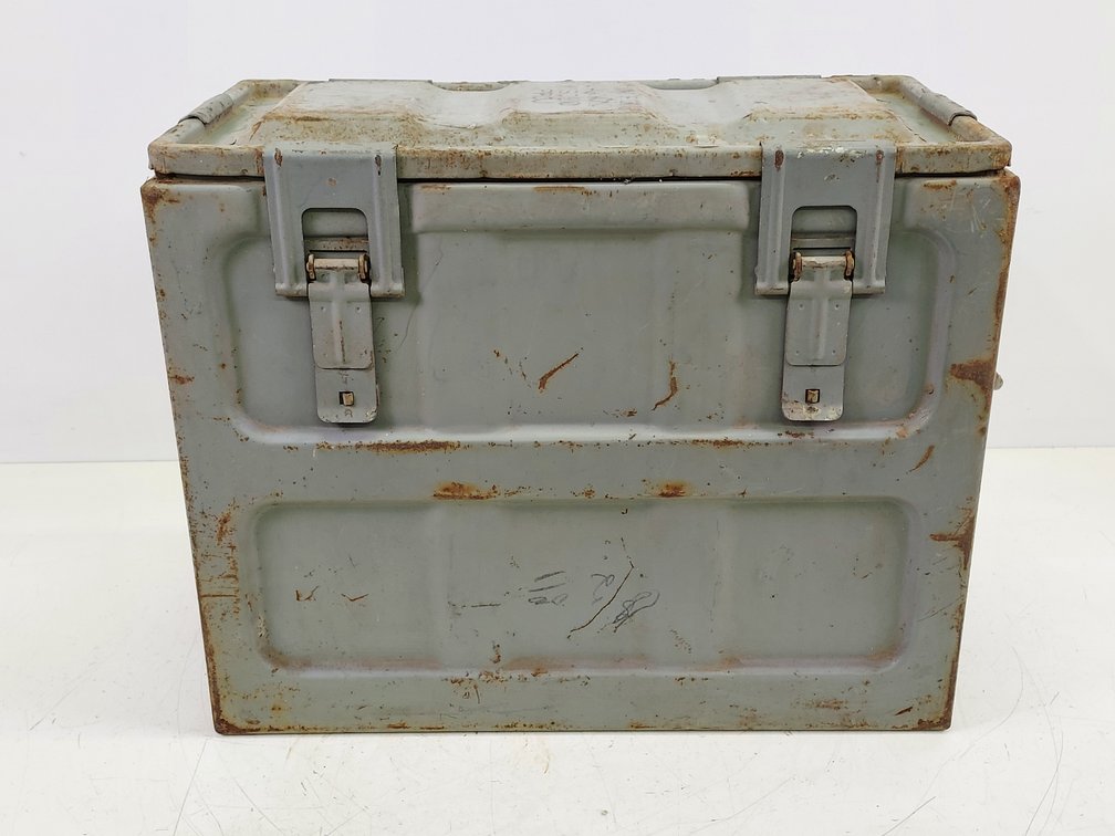 Vintage Steel U.S. Military Small Arms Ammo Box