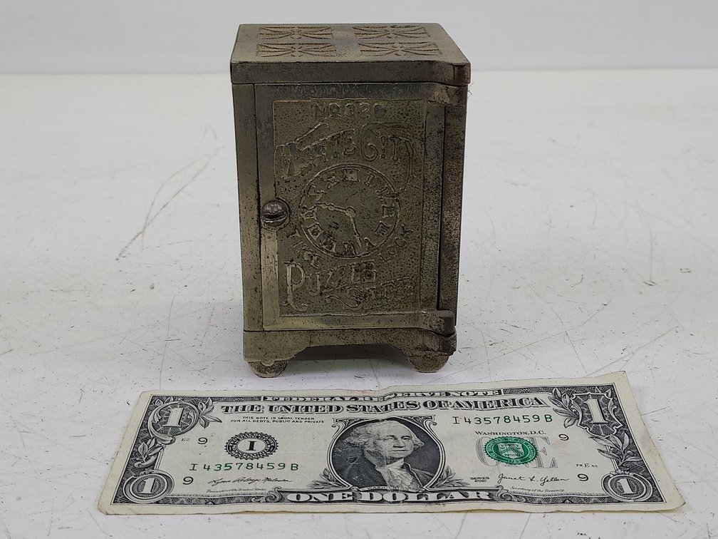 Vintage Nicol & Co. White City Time Lock Puzzle Safe