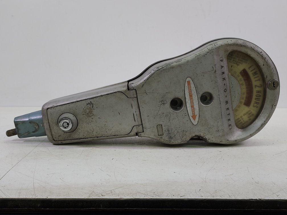 Vintage Cast Iron Park-O-Meter Manual Parking Meter