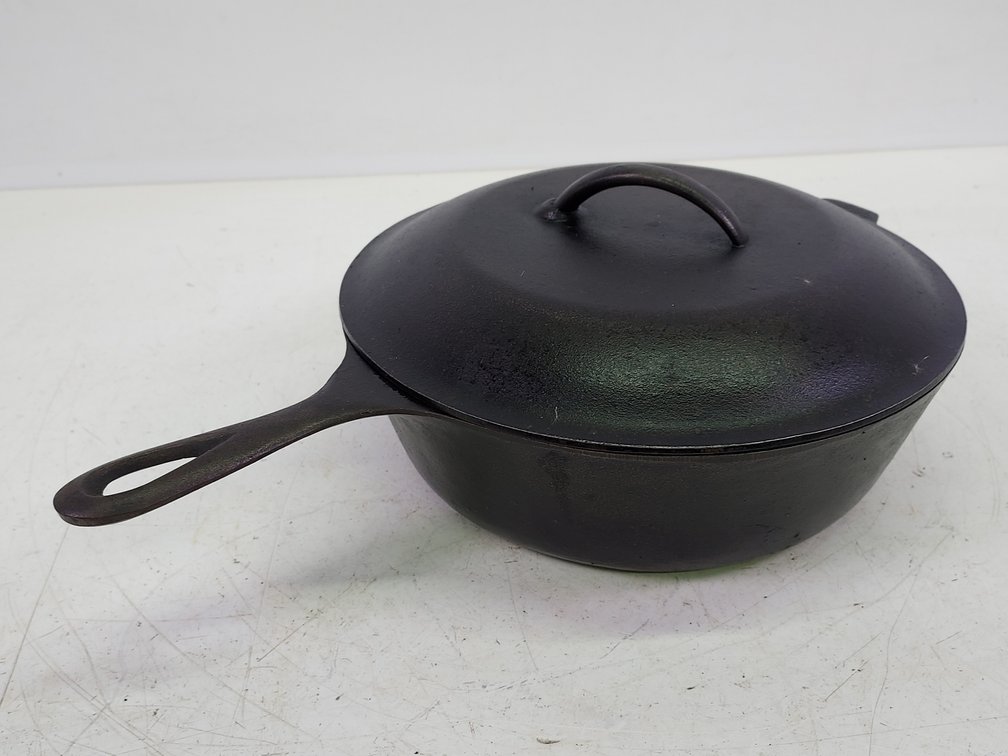 Deep Cast Iron Pan With Lid