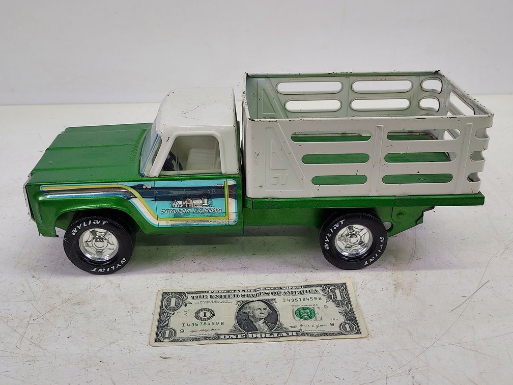 Vintage Nylint Farms Chevy Stake Bed Truck