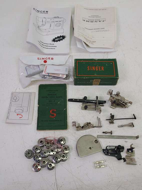 Vintage Singer Sewing Machine Attachments & More