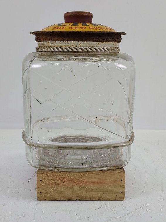 Vintage Chicos "The New Spanish Peanuts" Jar With Lid