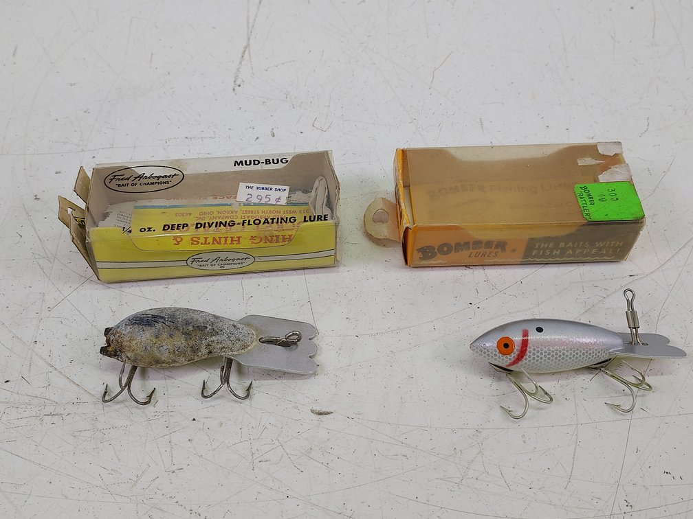 Vintage Bomber & Fred Arbogast Fishing Lures
