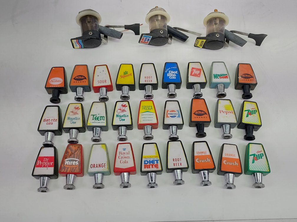 (30) Vintage Soda Fountain Tap Handles & More