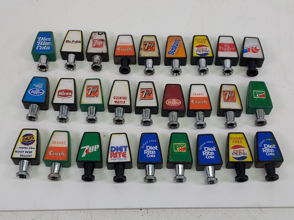 (27) Vintage Soda Fountain Tap Handles