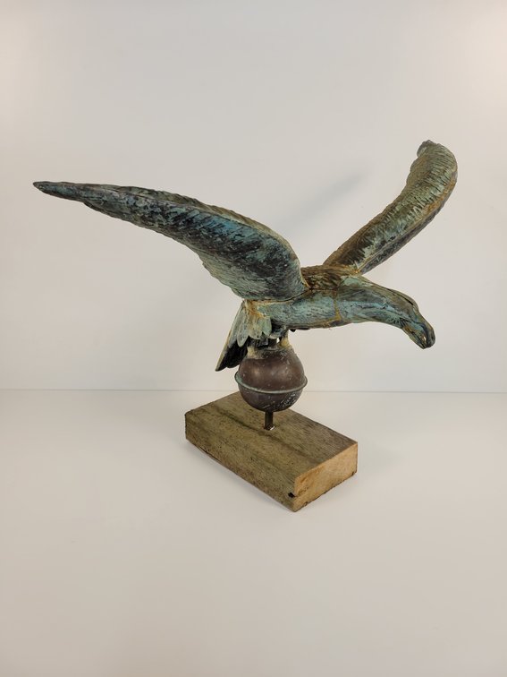 Antique Copper Eagle Weathervane