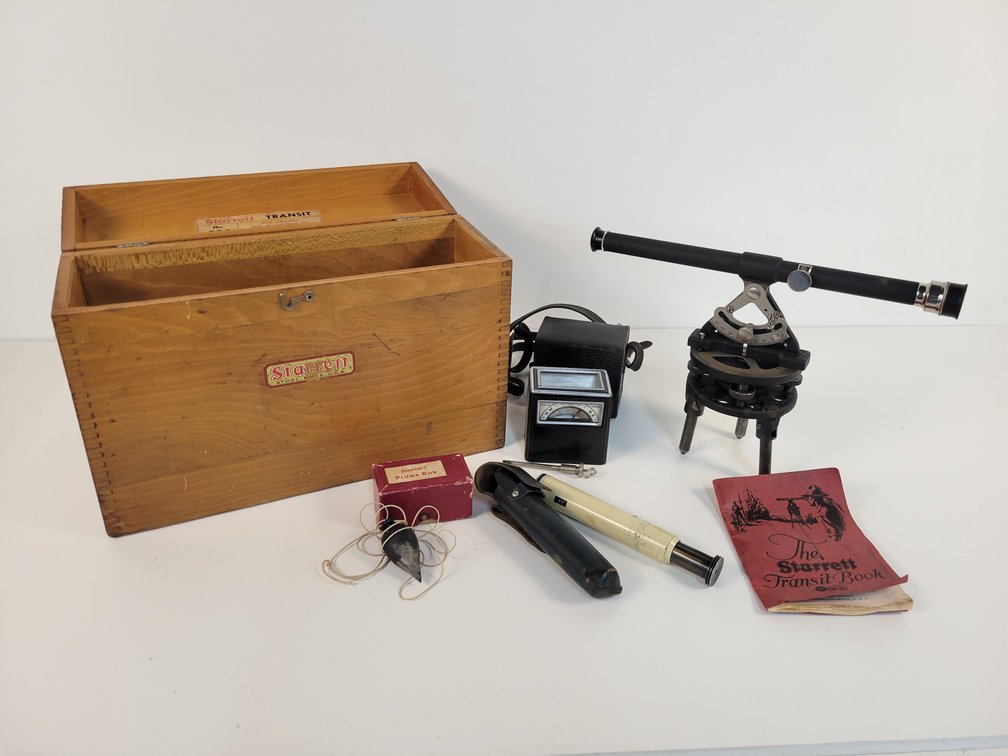 Vintage Starrett Transit Level with Case and More