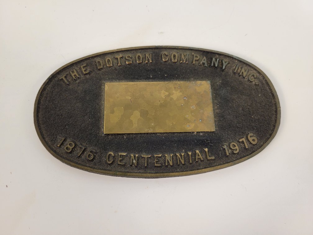 Dotson Iron Casting Centennial Plaque - Mankato, MN