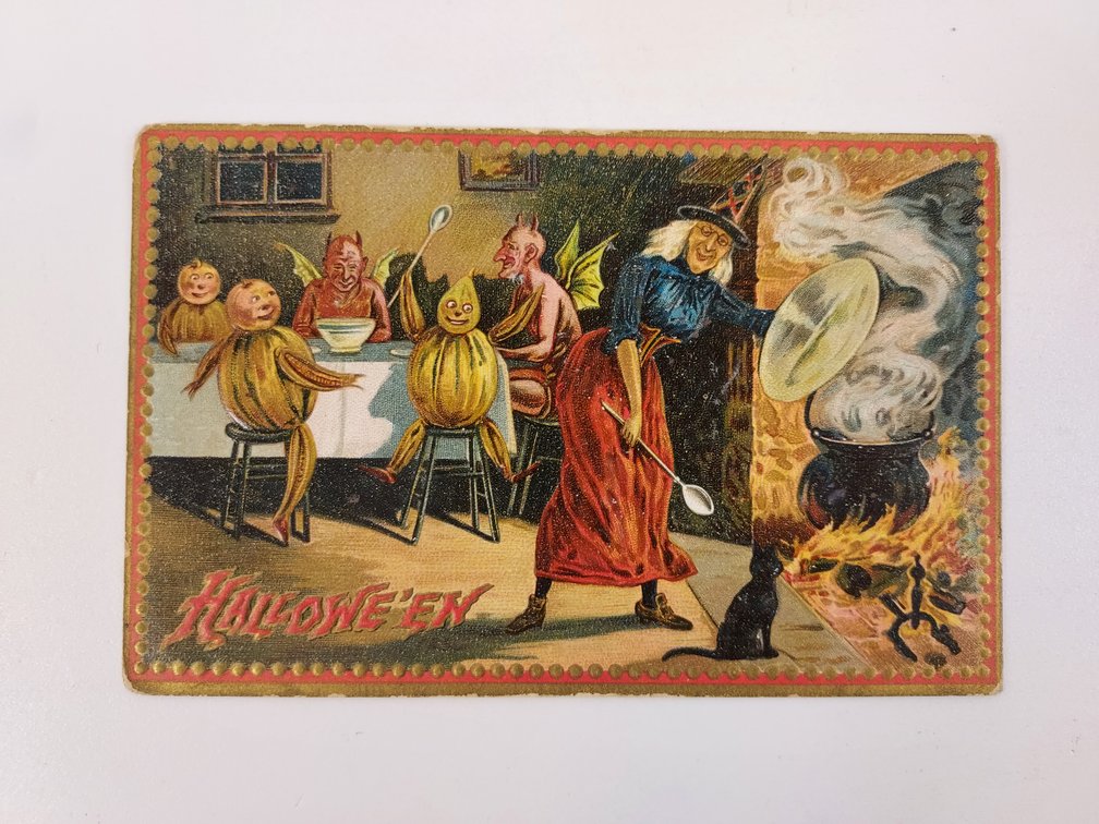 Antique Halloween Postcard - Never Postmarked