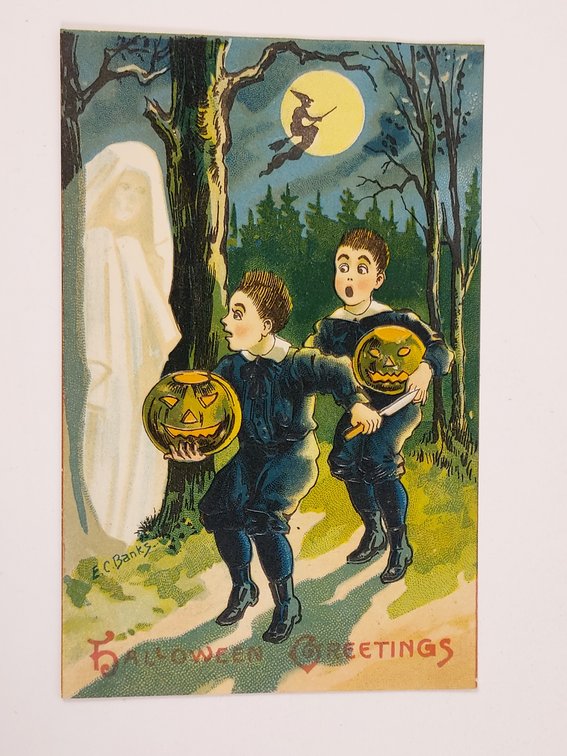 Antique Halloween Postcard - Never Postmarked