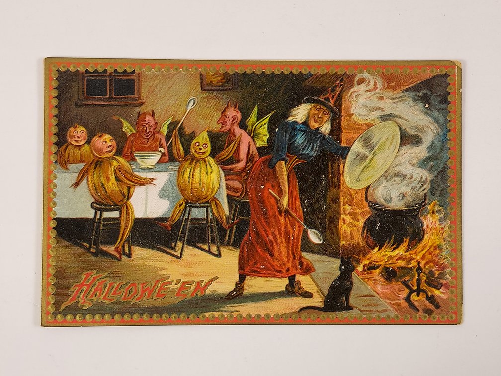 Antique Halloween Postcard - Never Postmarked