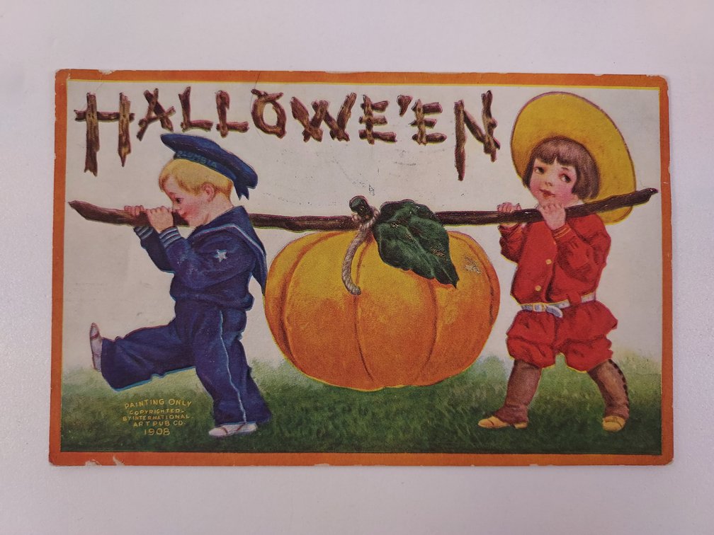 Antique Halloween Postcard - Postmarked 1908