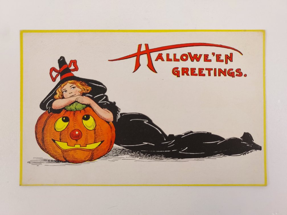 Antique Halloween Postcard - Never Postmarked