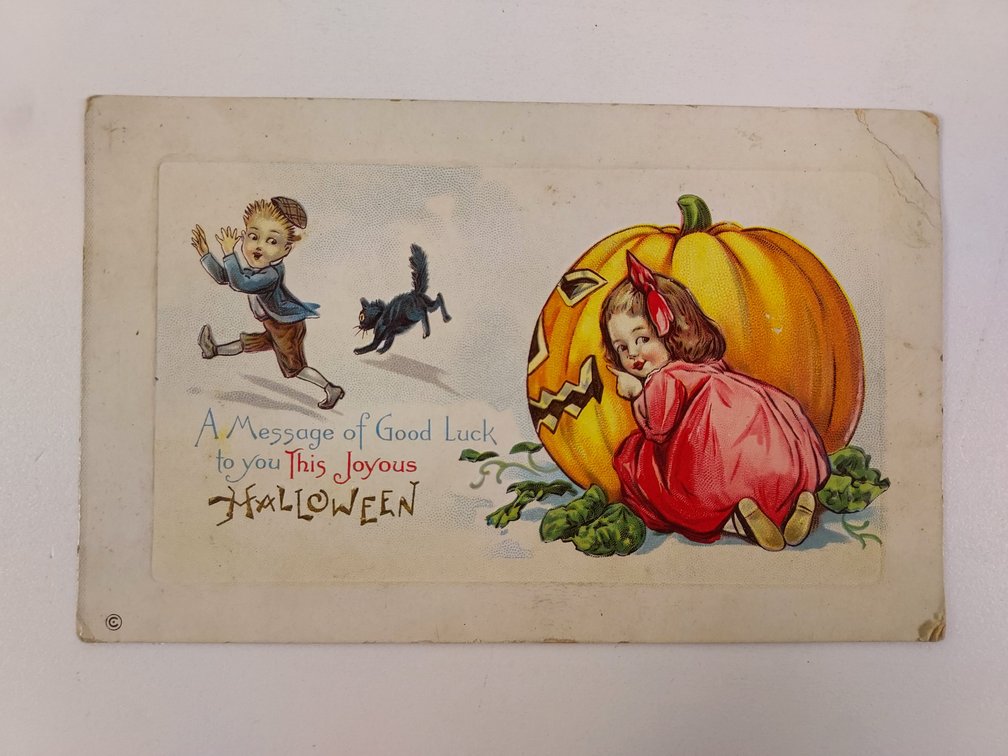 Antique Halloween Postcard - Never Postmarked