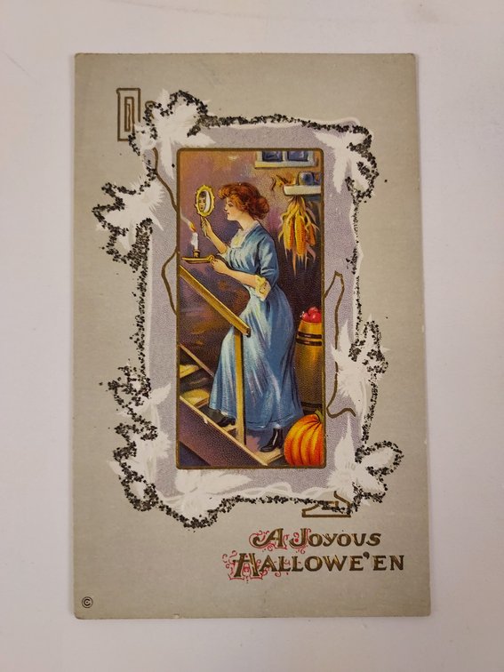 Antique Halloween Postcard - Postmarked 1914 or 1916
