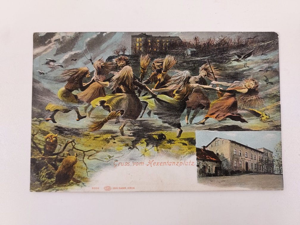 Antique Halloween Postcard - Postmarked 1909