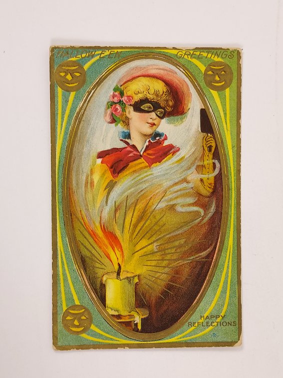 Antique Halloween Postcard - Postmarked 1910