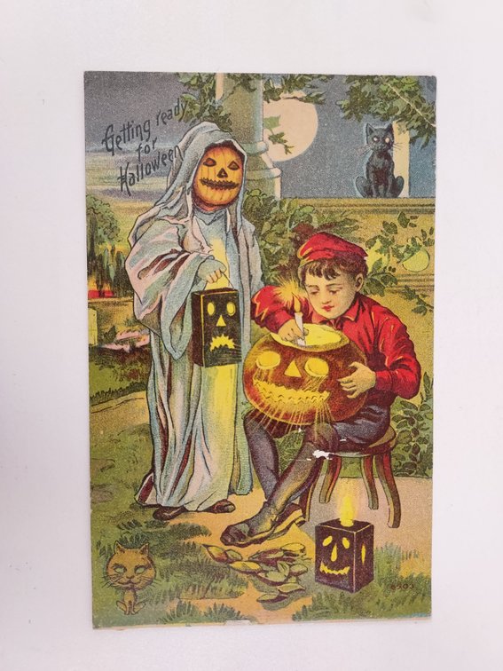 Antique Halloween Postcard - Never Postmarked