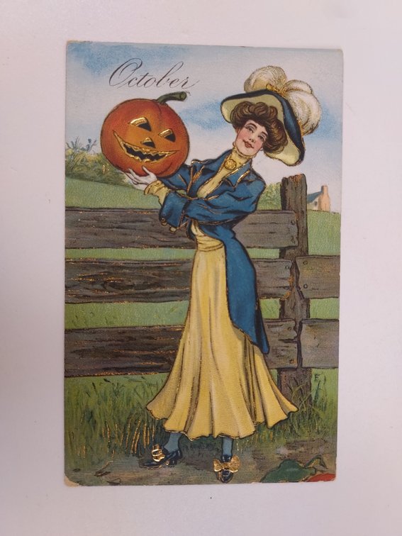 Antique Halloween Postcard - Never Postmarked