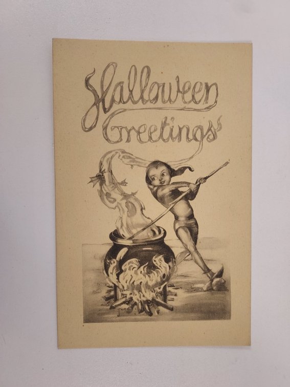 Antique Halloween Postcard - Never Postmarked