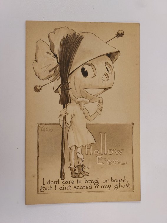 Antique Halloween Postcard - Never Postmarked