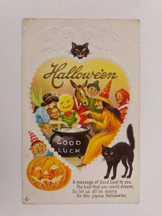 Antique Halloween Postcard - Postmarked 1913