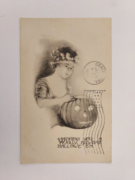 Antique Halloween Postcard - Postmarked 1913