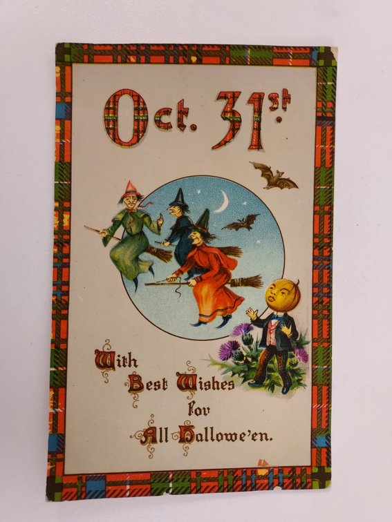 Antique Halloween Postcard - Never Postmarked
