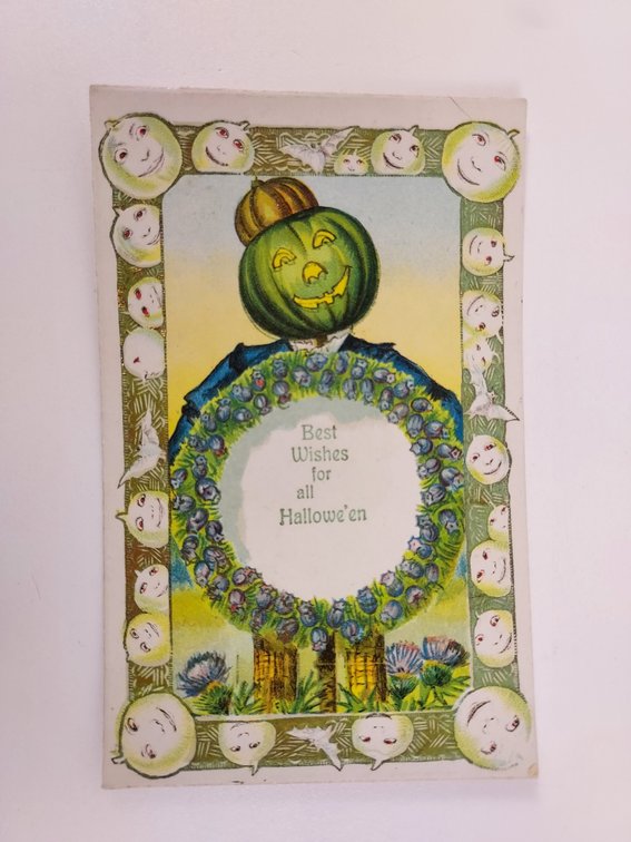 Antique Halloween Postcard - Never Postmarked