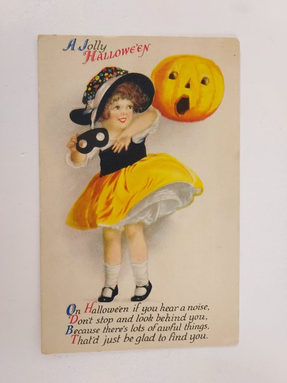 Antique Halloween Postcard - Never Postmarked