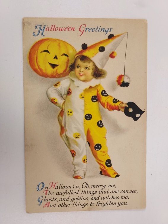 Antique Halloween Postcard - Never Postmarked