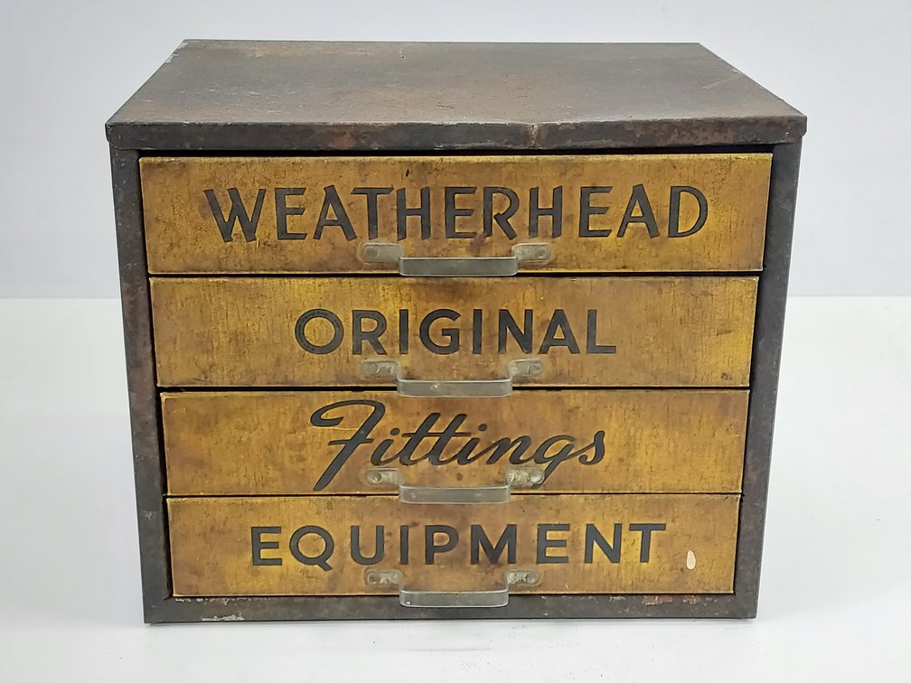 Vintage Weatherhead Fittings 4-Drawer Steel Cabinet
