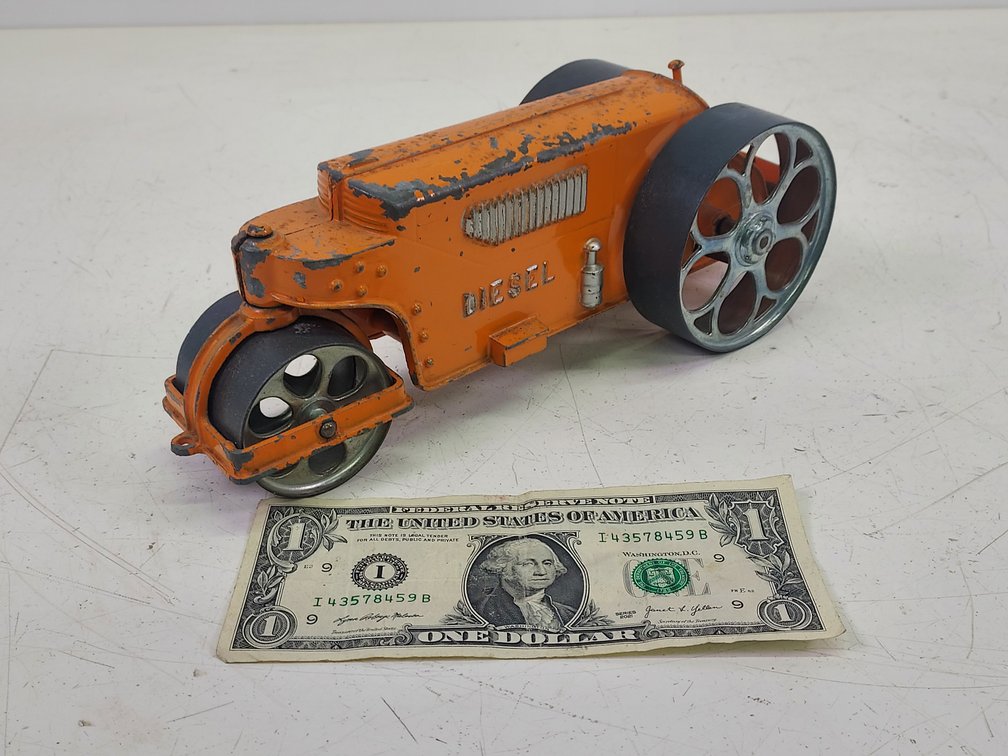 Vintage Hubley Kiddie Toy Diesel Road Roller