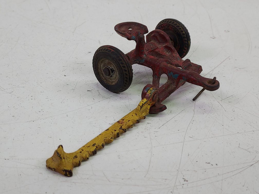Vintage Arcade Cast Iron Riding Sickle Bar Mower