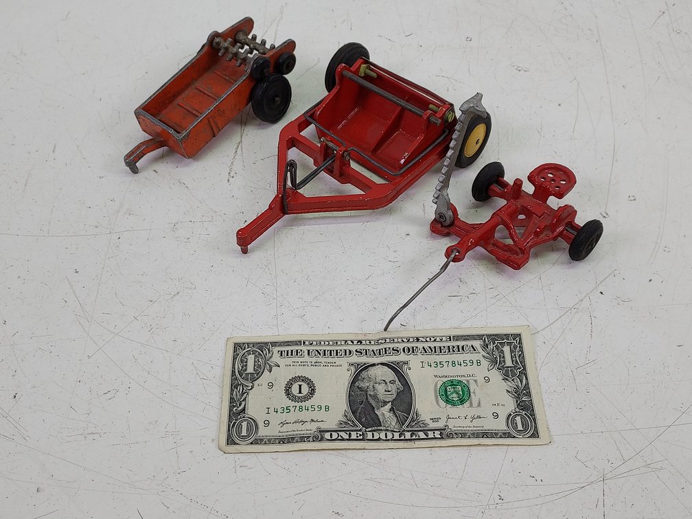 (3) Die-Cast Farm Tractor Implement