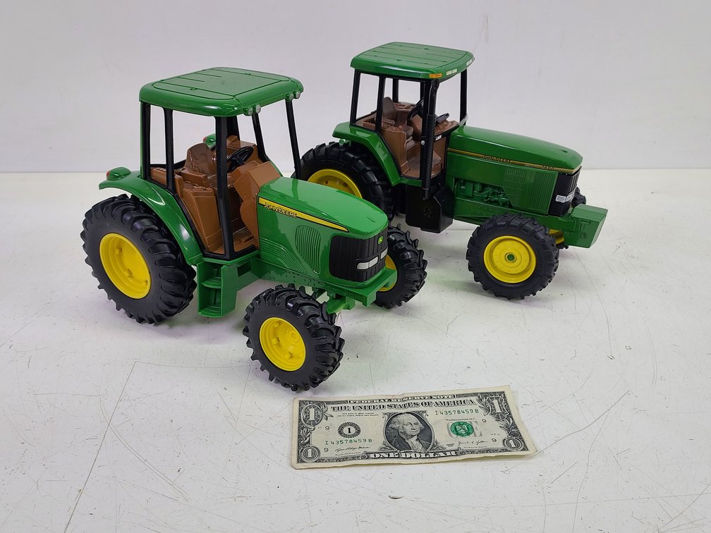 (2) ERTL John Deere 1/16 Scale Tractors