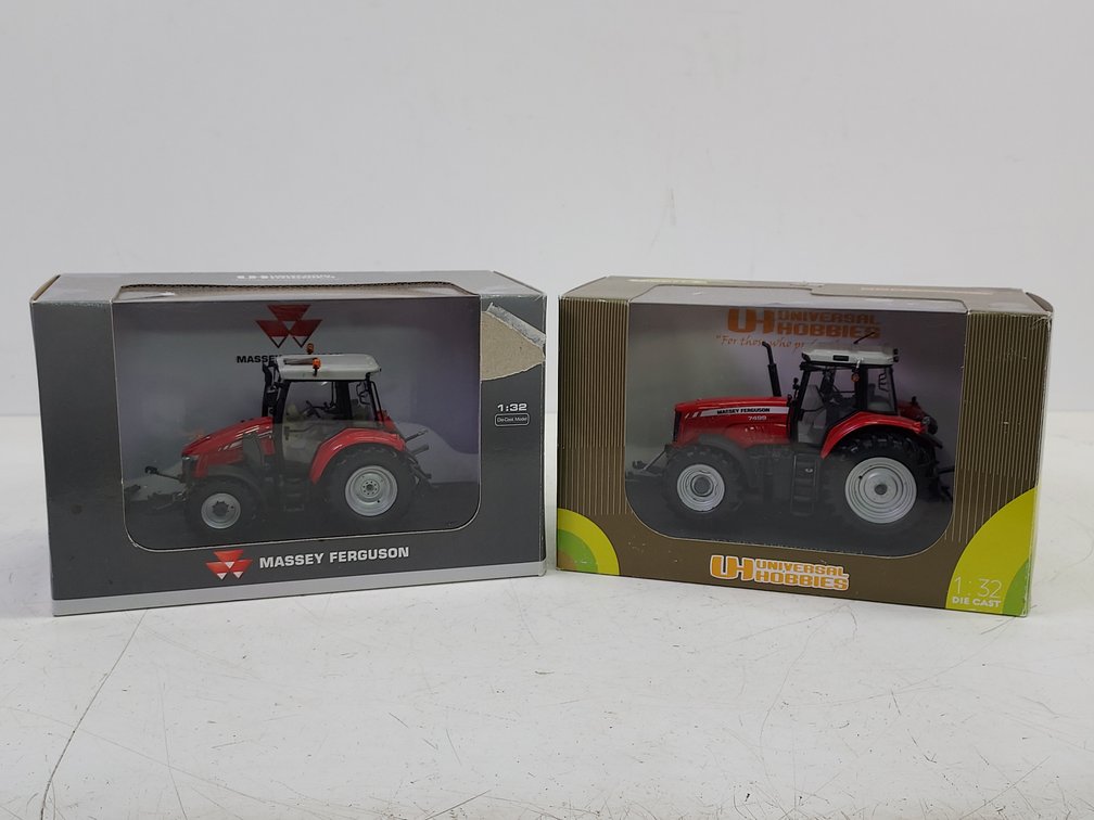 (2) 1/32 Scale Die-Cast Massey Ferguson Tractors