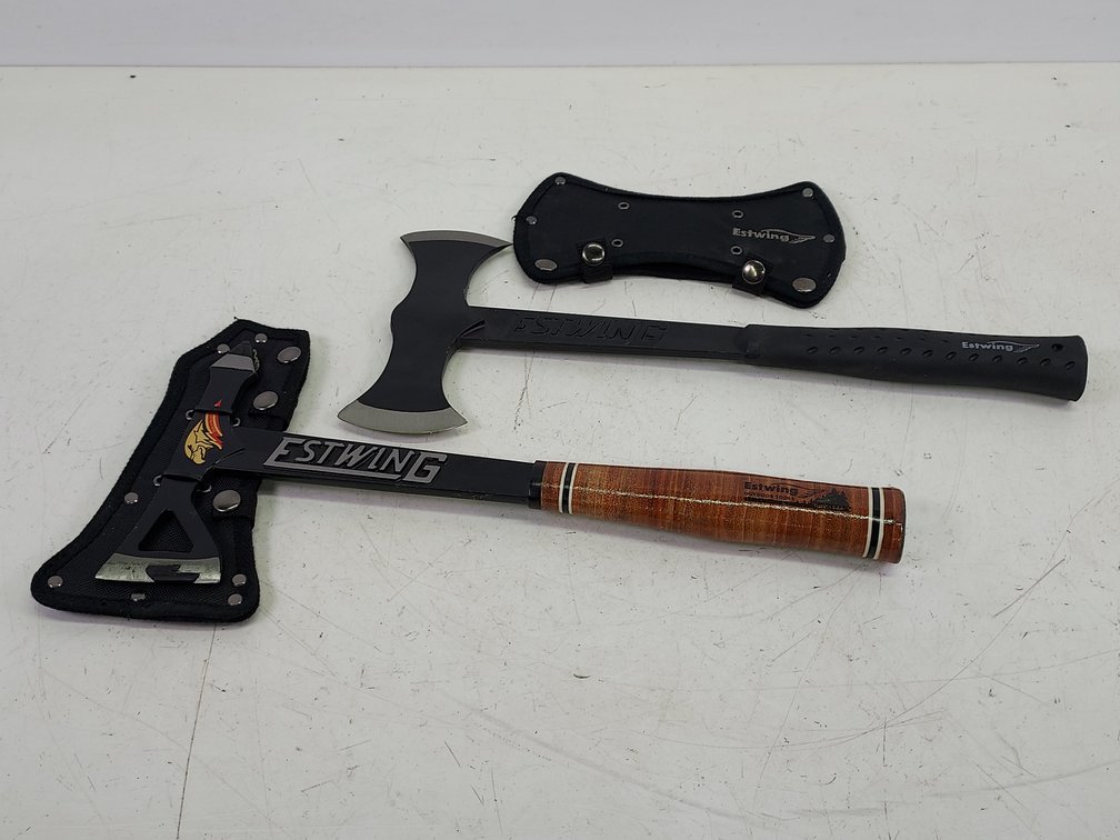 Estwing Double Axe & New Estwing Hatchet Axe