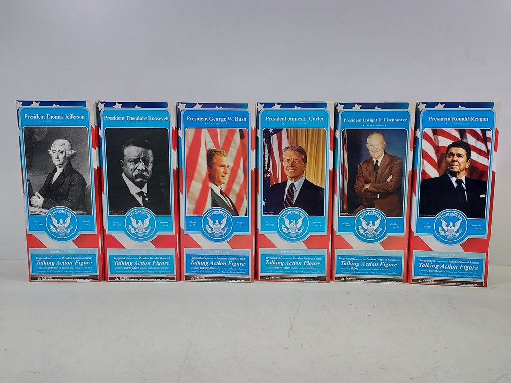 (6) Toy Presidents 12" Talking Action Figures