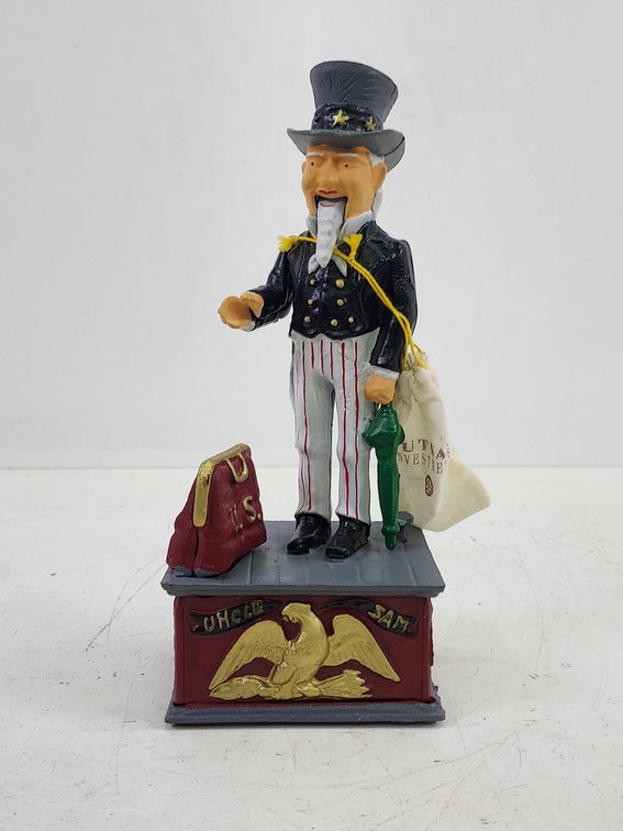 Uncle Sam Cast Iron Mechanical Bank