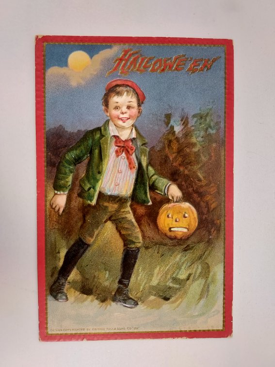 Antique Halloween Postcard - Postmarked 1910