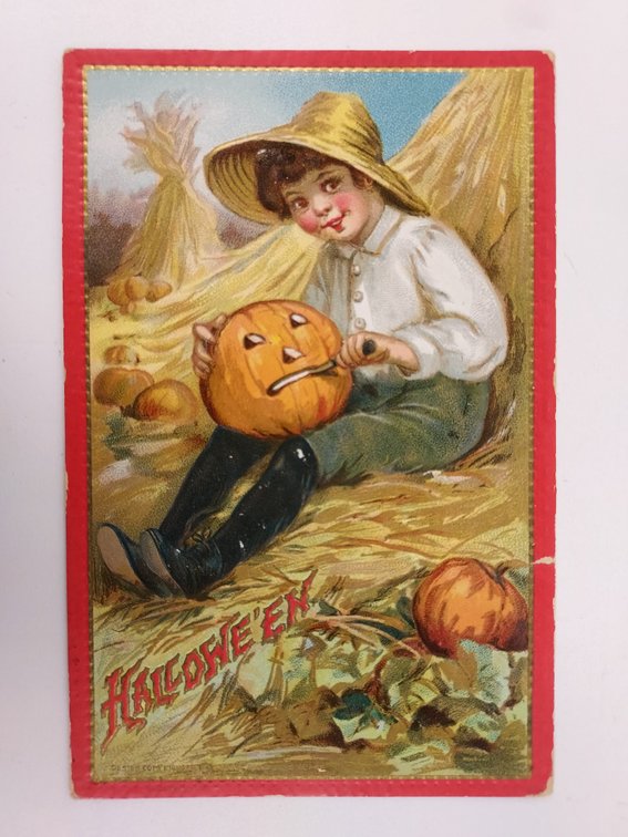 Antique Halloween Postcard - Postmarked 1910