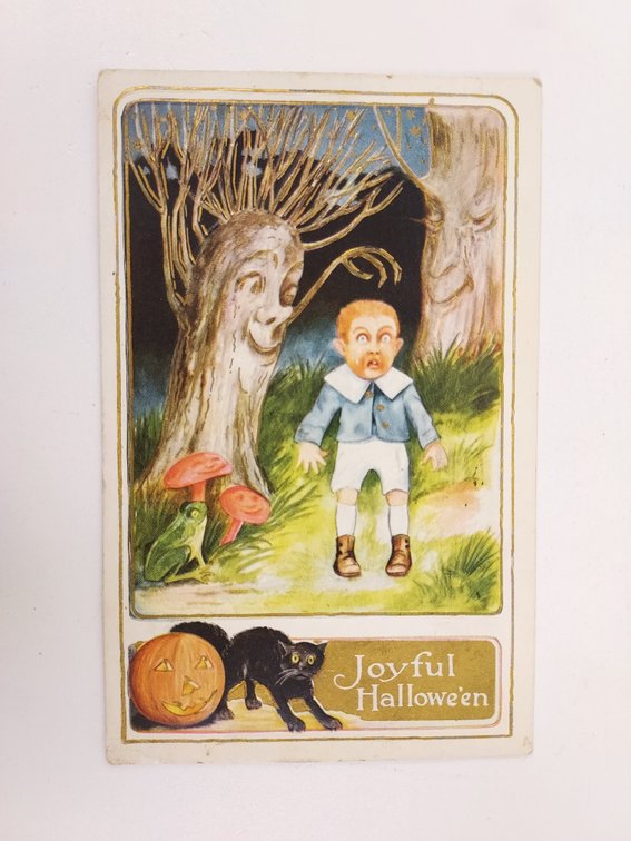 Antique Halloween Postcard - Postmarked 1912