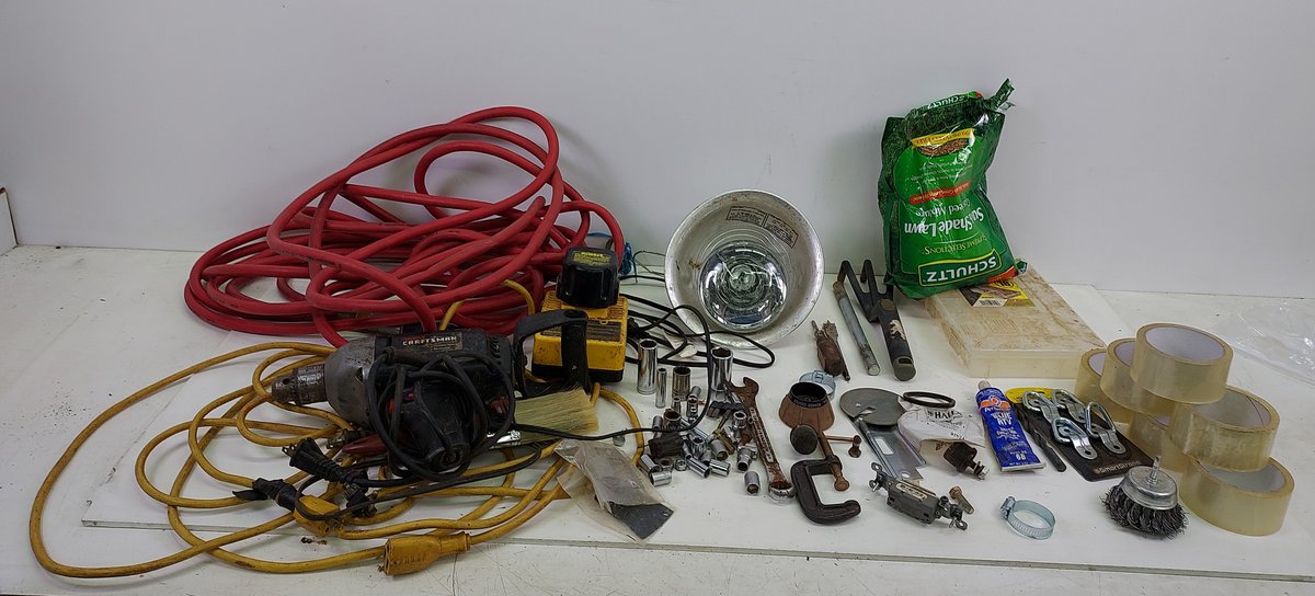 Craftsman 1/2" Drill, Heat Lamp & More