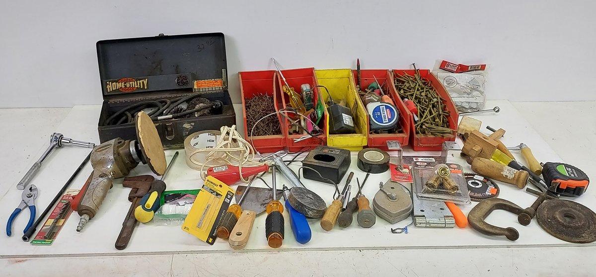 Vintage Drill, Air Sander & More