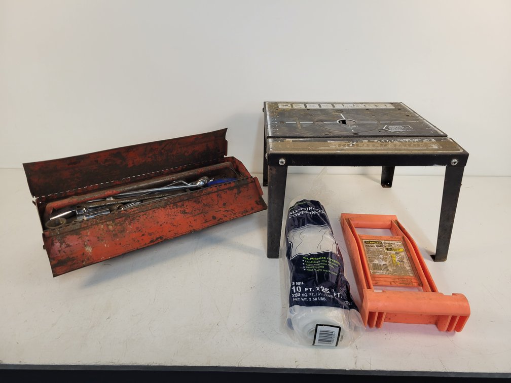 Vintage Sockets, Wrenches, Poly Sheeting, Router Table and More