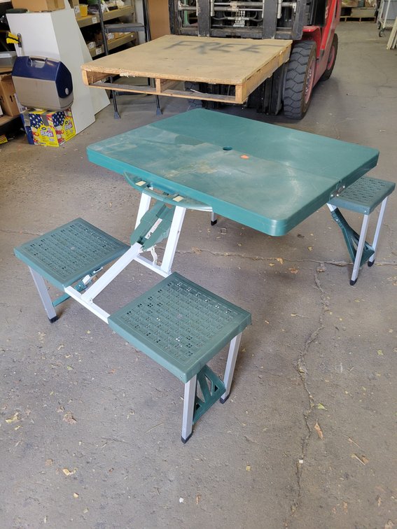 Portable Suitcase Picnic Table